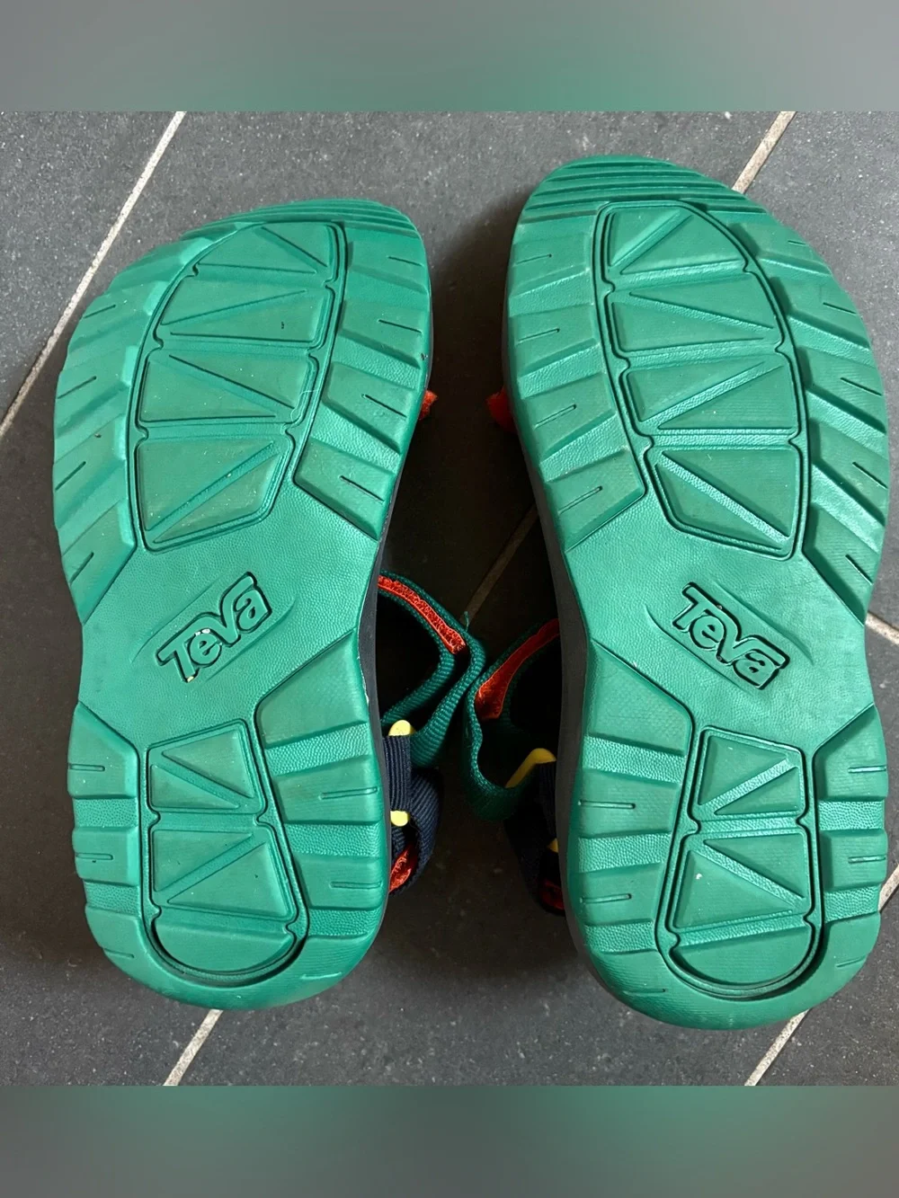 Teva Kids Green, Orange & Black Strappy Outdoor Sandals